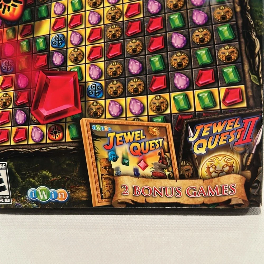 Used Jewel Quest The Sleepless Star PC CD-ROM with 2 Bonus Games.